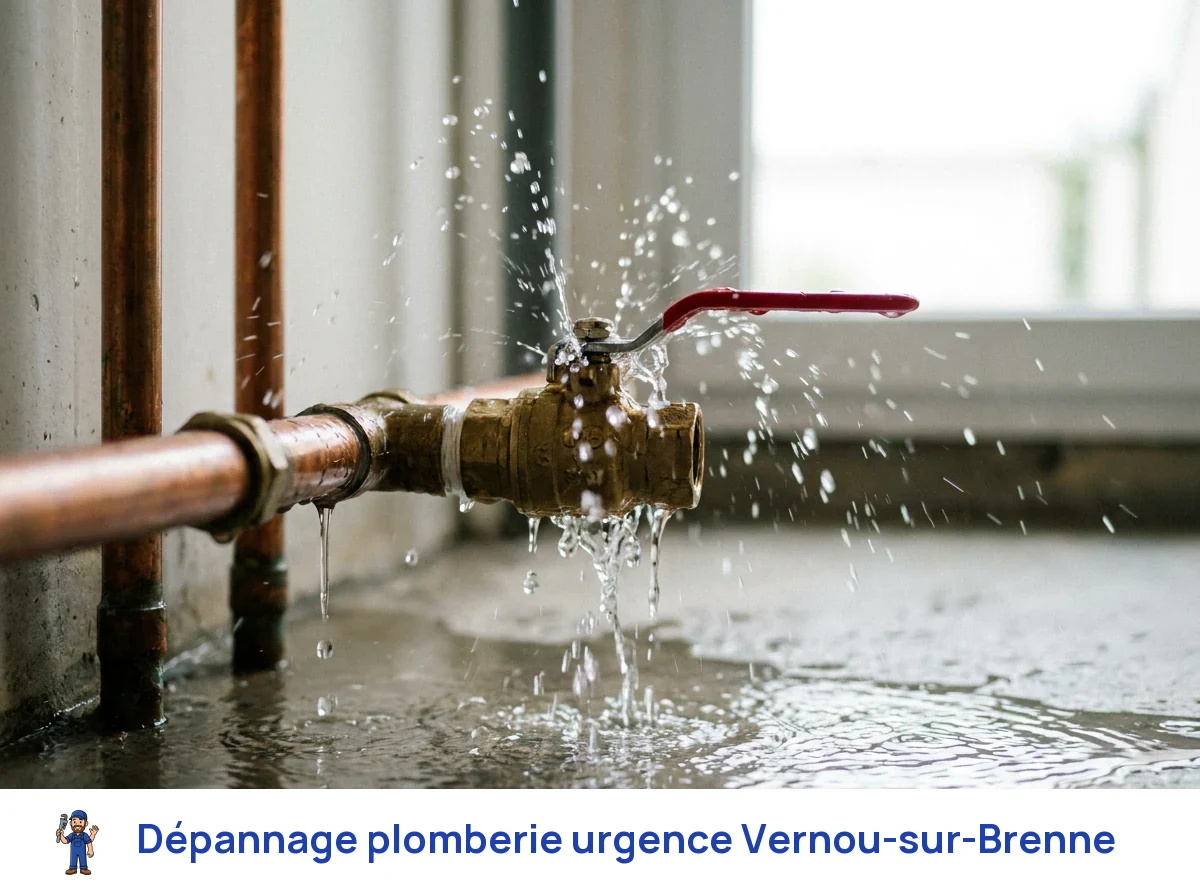 Dépannage plomberie urgence à Vernou-sur-Brenne