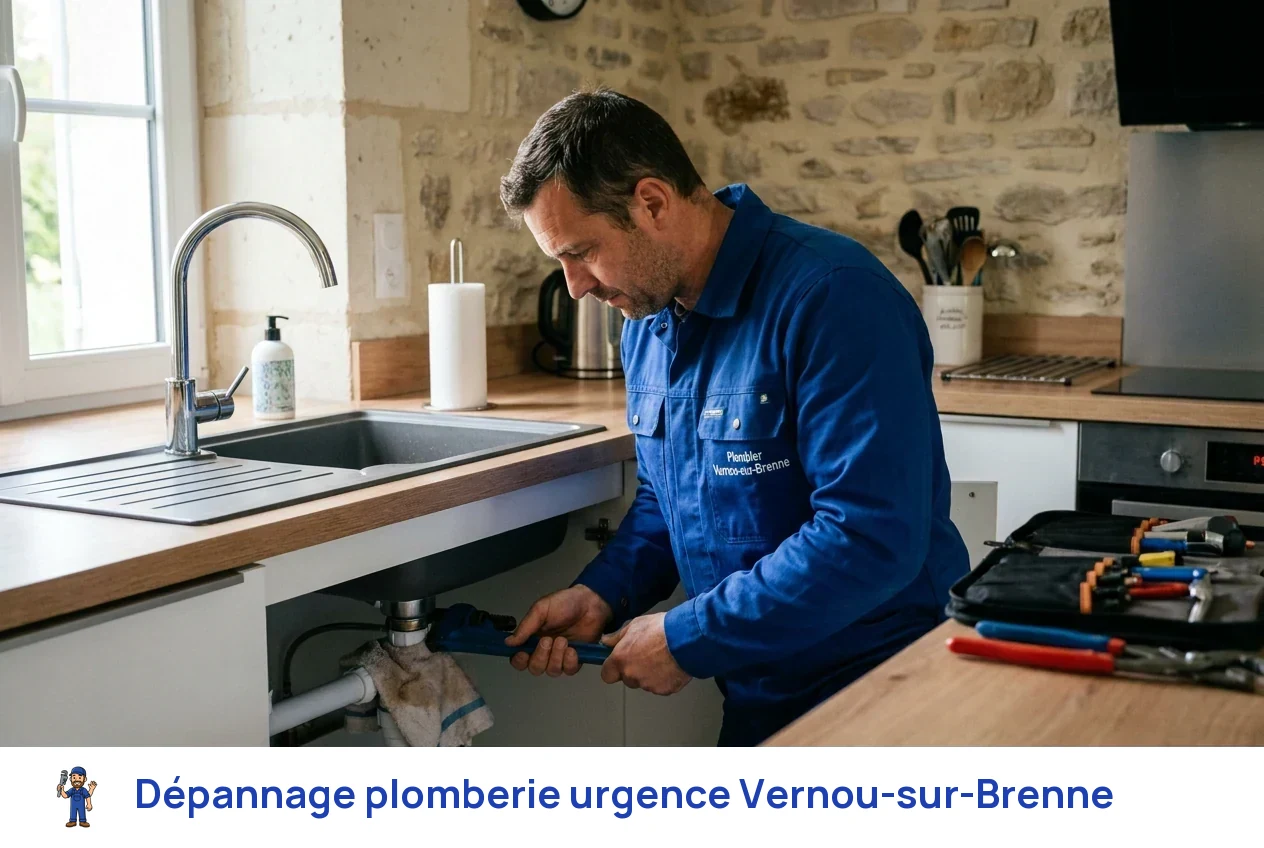 Dépannage plomberie urgence à Vernou-sur-Brenne