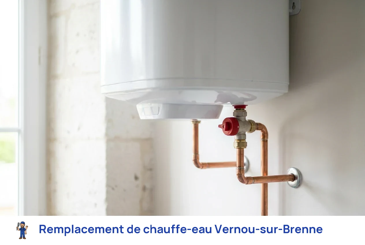 Remplacement de chauffe-eau à Vernou-sur-Brenne
