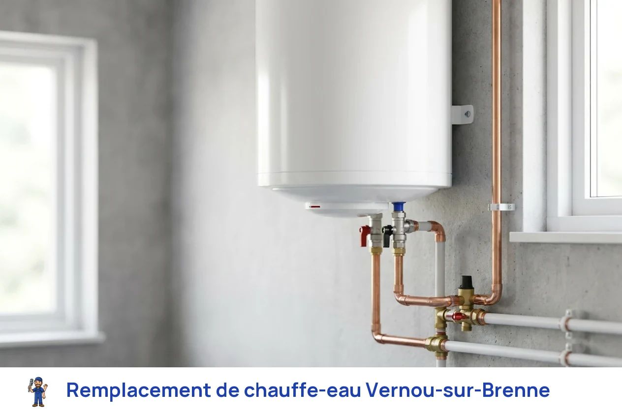 Remplacement de chauffe-eau à Vernou-sur-Brenne