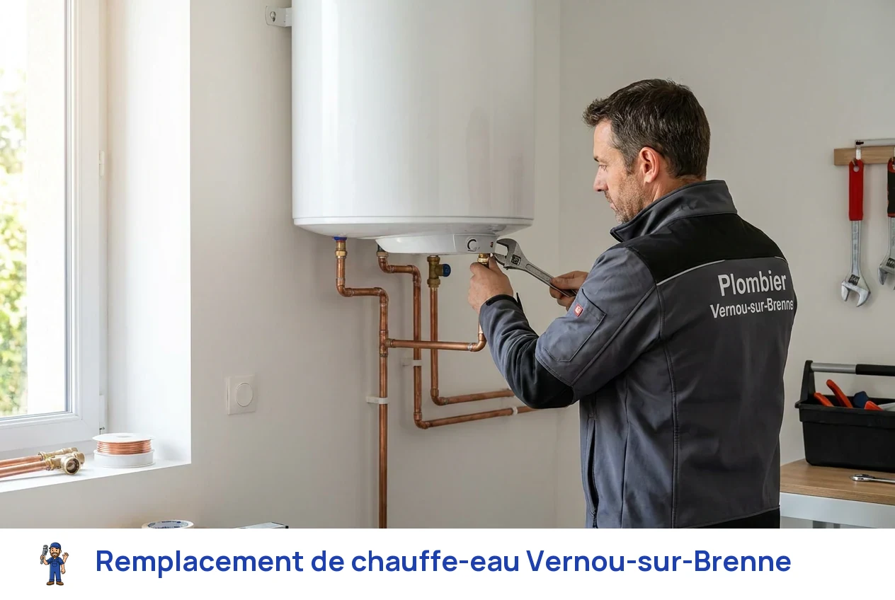 Remplacement de chauffe-eau à Vernou-sur-Brenne