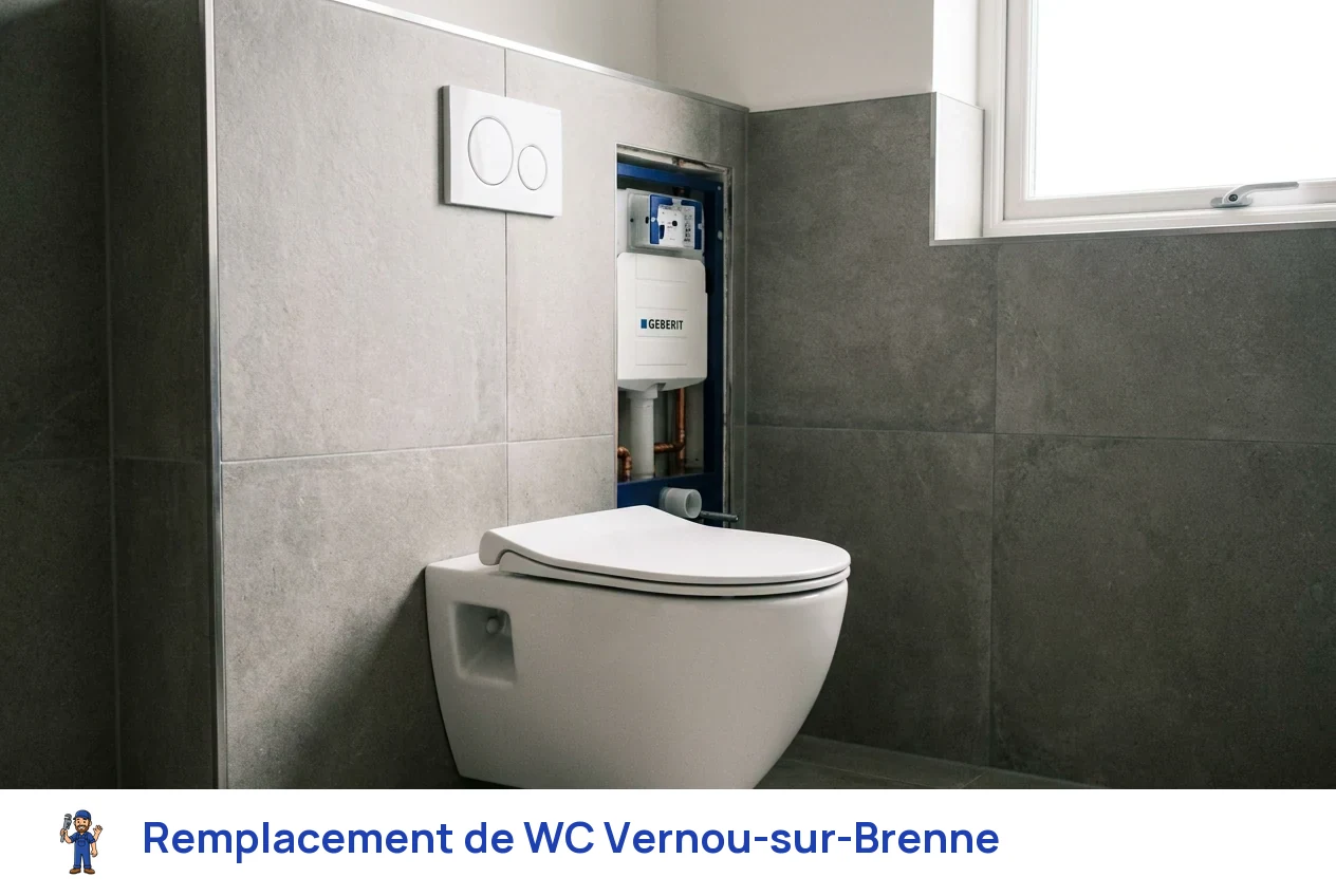 Remplacement de WC à Vernou-sur-Brenne