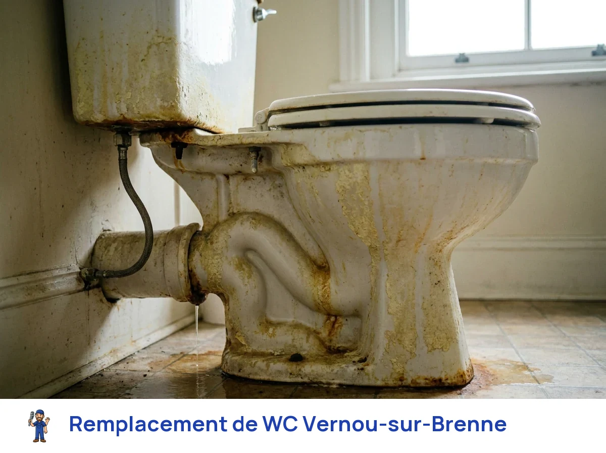 Remplacement de WC à Vernou-sur-Brenne