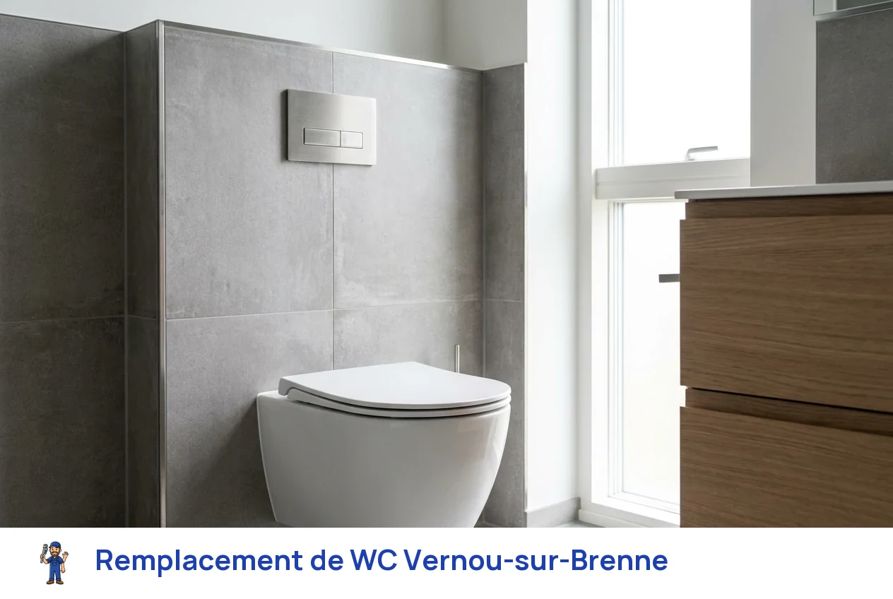 Remplacement de WC à Vernou-sur-Brenne