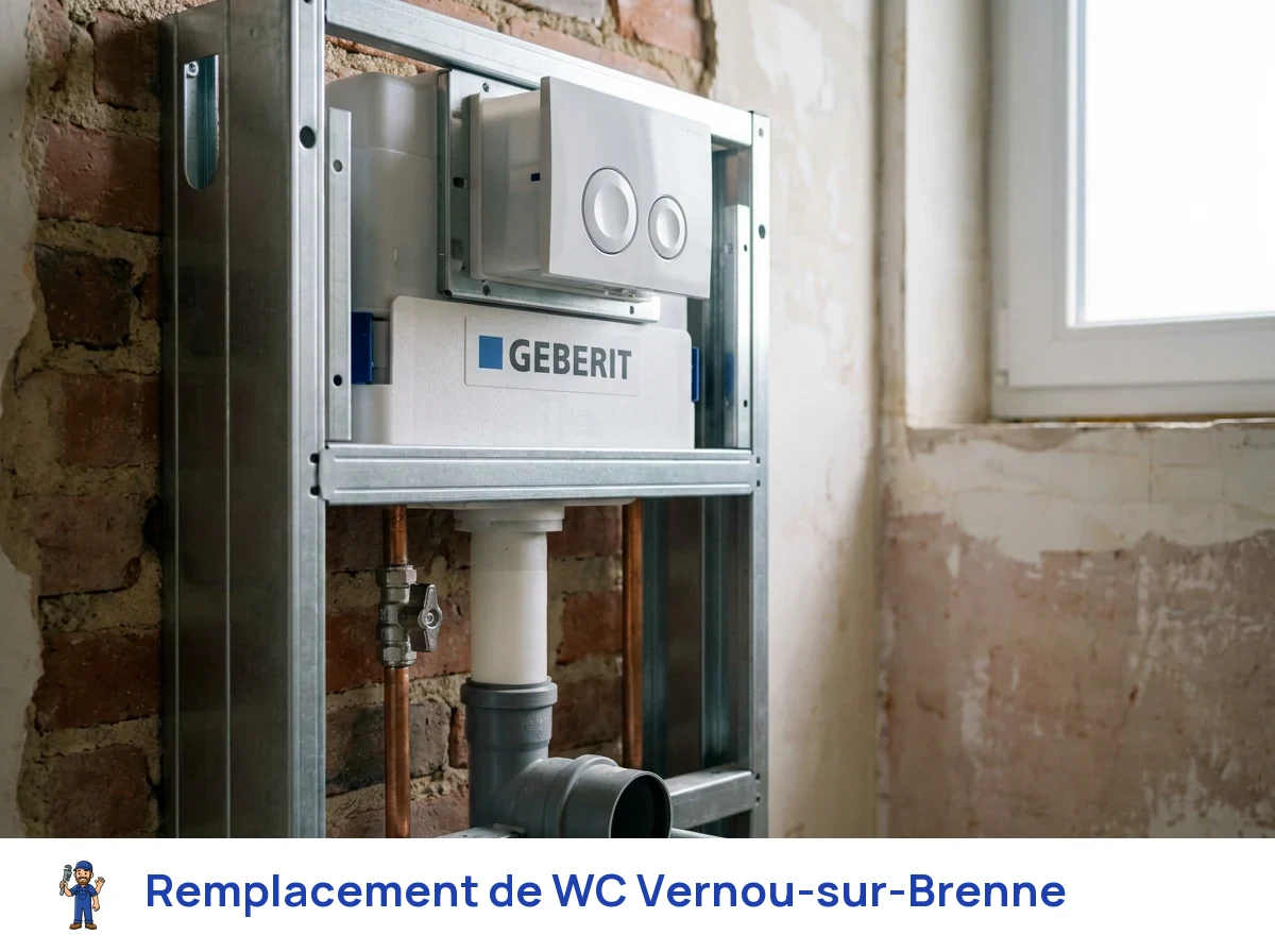 Remplacement de WC à Vernou-sur-Brenne