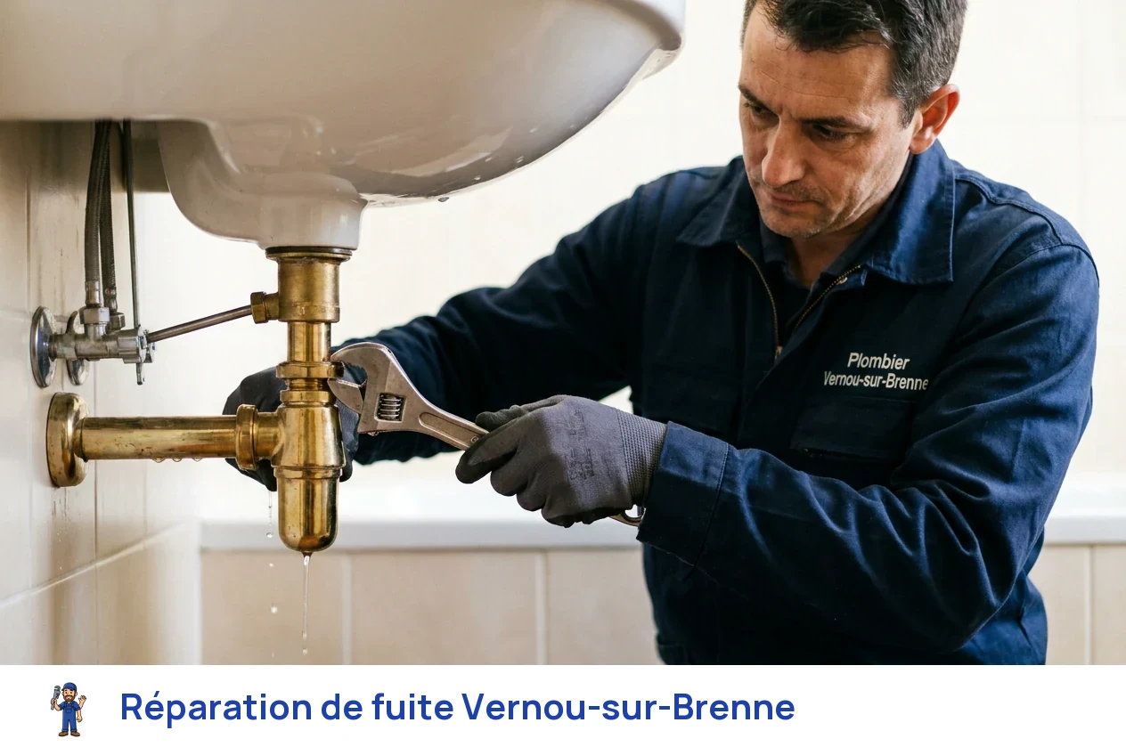 Réparation de fuite à Vernou-sur-Brenne
